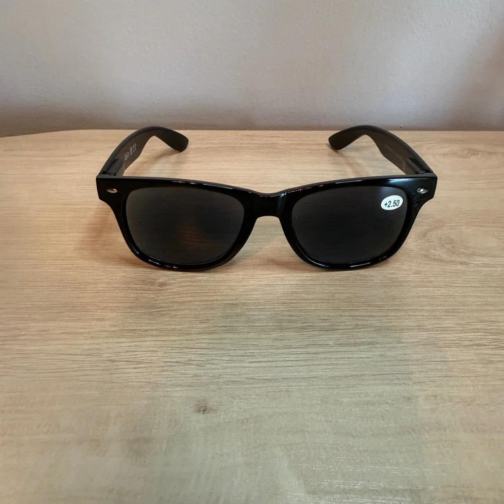 Zenni Optical Black Wayfarer Sun Readers Sunglasses +2.50 Magnification ZPL08148